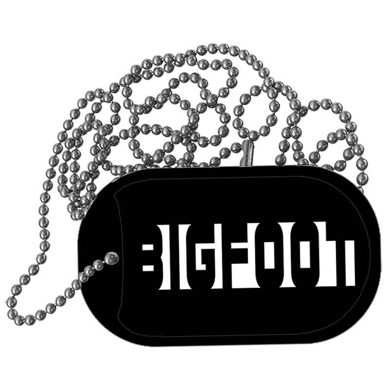 Bigfoot Hidden Metal Novelty Dog Tag Necklace DT-14556
