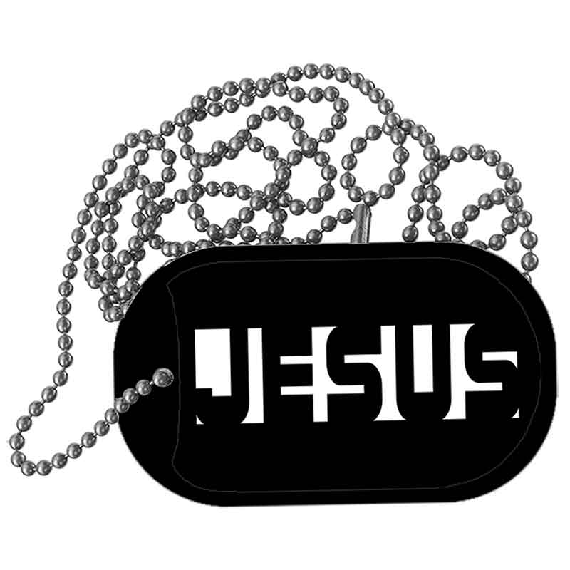 Jesus Hidden Metal Novelty Dog Tag Necklace DT-14558
