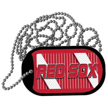 RED SOX Graphic Metal Novelty Dog Tag Necklace DT-14568 2" x 1" Dog Tag (DT)