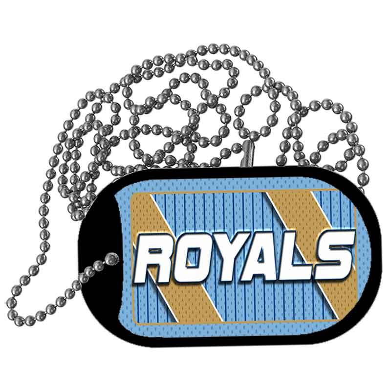ROYALS Graphic Metal Novelty Dog Tag Necklace DT-14576 2" x 1" Dog Tag (DT)
