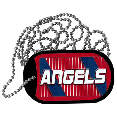 ANGELS Graphic Metal Novelty Dog Tag Necklace DT-14577 2" x 1" Dog Tag (DT)