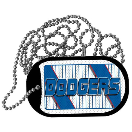 DODGERS Graphic Metal Novelty Dog Tag Necklace DT-14578 2" x 1" Dog Tag (DT)