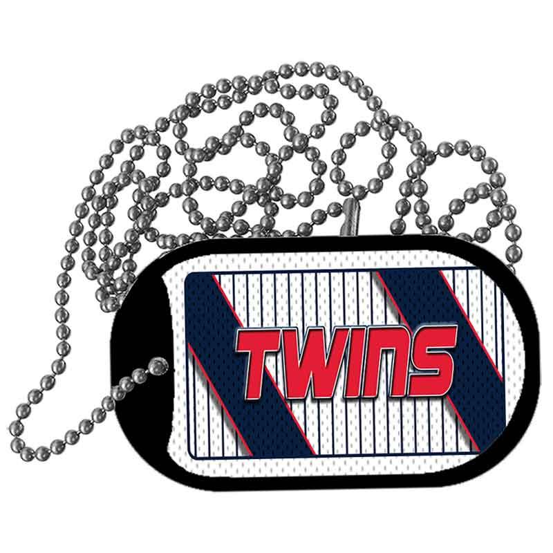 TWINS Graphic Metal Novelty Dog Tag Necklace DT-14581 2" x 1" Dog Tag (DT)