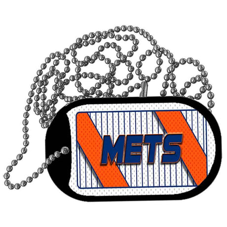 METS Graphic Metal Novelty Dog Tag Necklace DT-14582 2" x 1" Dog Tag (DT)