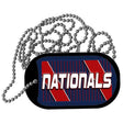 NATIONALS Graphic Metal Novelty Dog Tag Necklace DT-14594 2" x 1" Dog Tag (DT)