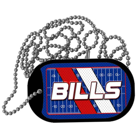 BILLS Graphic Metal Novelty Dog Tag Necklace DT-14628 2" x 1" Dog Tag (DT)