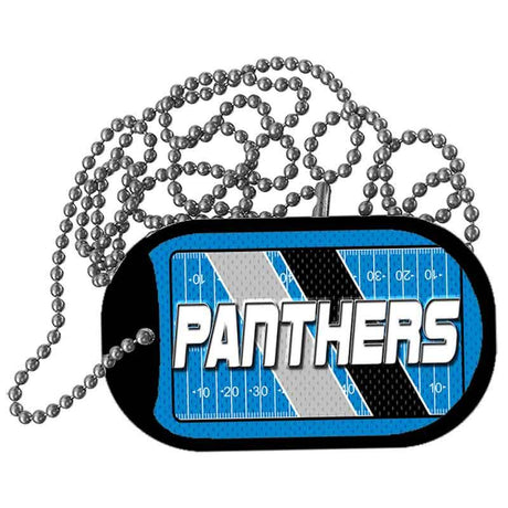 PANTHERS Graphic Metal Novelty Dog Tag Necklace DT-14629 2" x 1" Dog Tag (DT)