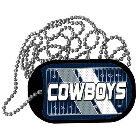 COWBOYS Graphic Metal Novelty Dog Tag Necklace DT-14633 2" x 1" Dog Tag (DT)