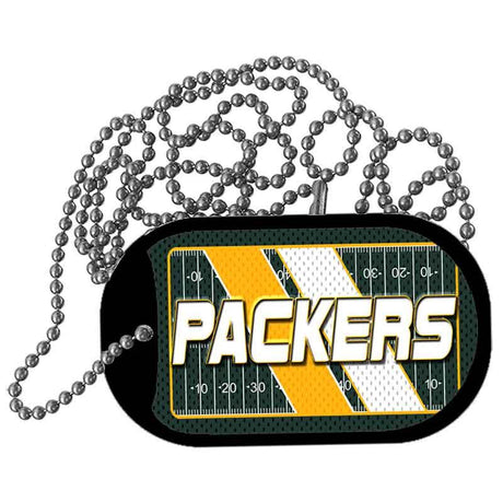 PACKERS Graphic Metal Novelty Dog Tag Necklace DT-14636 2" x 1" Dog Tag (DT)
