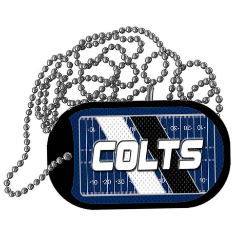COLTS Graphic Metal Novelty Dog Tag Necklace DT-14638 2" x 1" Dog Tag (DT)
