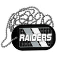 RAIDERS Graphic Metal Novelty Dog Tag Necklace DT-14641 2" x 1" Dog Tag (DT)