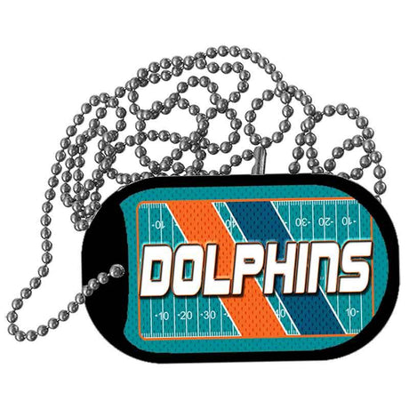 DOLPHINS Graphic Metal Novelty Dog Tag Necklace DT-14644 2" x 1" Dog Tag (DT)