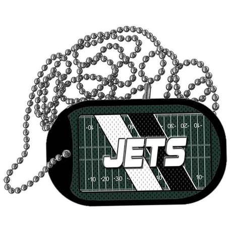 JETS Graphic Metal Novelty Dog Tag Necklace DT-14649 2" x 1" Dog Tag (DT)