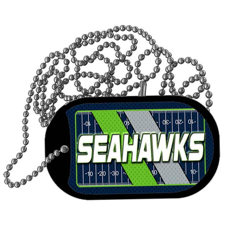SEAHAWKS Graphic Metal Novelty Dog Tag Necklace DT-14653 2" x 1" Dog Tag (DT)