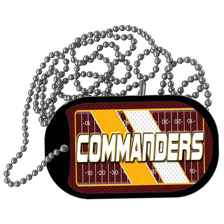 COMMANDERS Graphic Metal Novelty Dog Tag Necklace DT-14656 2" x 1" Dog Tag (DT)