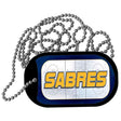 SABRES Graphic Metal Novelty Dog Tag Necklace DT-14659 2" x 1" Dog Tag (DT)