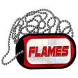 FLAMES Graphic Metal Novelty Dog Tag Necklace DT-14660 2" x 1" Dog Tag (DT)