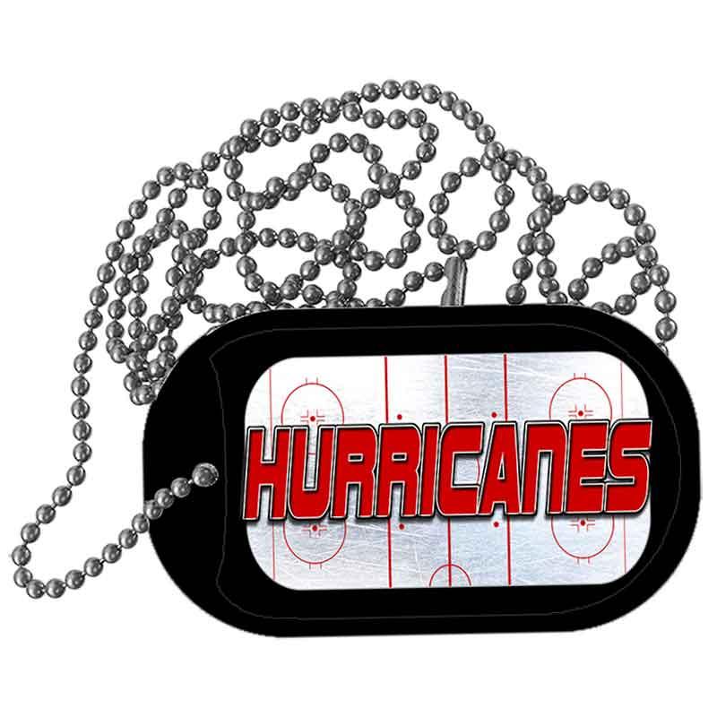 HURRICANES Graphic Metal Novelty Dog Tag Necklace DT-14661 2" x 1" Dog Tag (DT)
