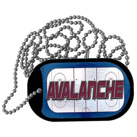 AVALANCHE Graphic Metal Novelty Dog Tag Necklace DT-14663 2" x 1" Dog Tag (DT)