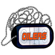 OILERS Graphic Metal Novelty Dog Tag Necklace DT-14667 2" x 1" Dog Tag (DT)