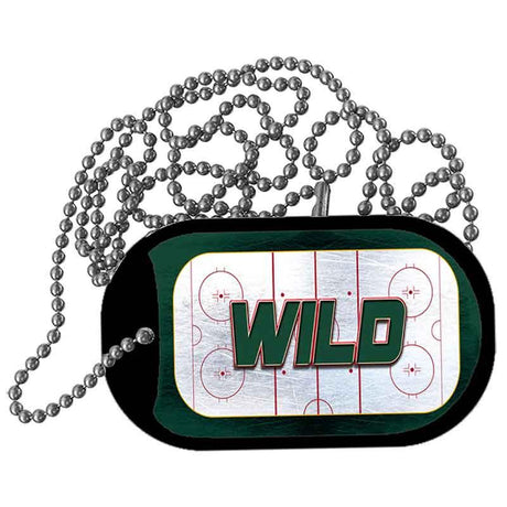 WILD Graphic Metal Novelty Dog Tag Necklace DT-14670 2" x 1" Dog Tag (DT)