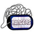 RANGERS Graphic Metal Novelty Dog Tag Necklace DT-14675 2" x 1" Dog Tag (DT)