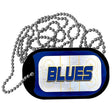 BLUES Graphic Metal Novelty Dog Tag Necklace DT-14681 2" x 1" Dog Tag (DT)