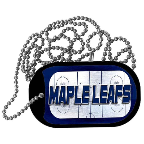 MAPLE LEAFS Graphic Metal Novelty Dog Tag Necklace DT-14683 2" x 1" Dog Tag (DT)