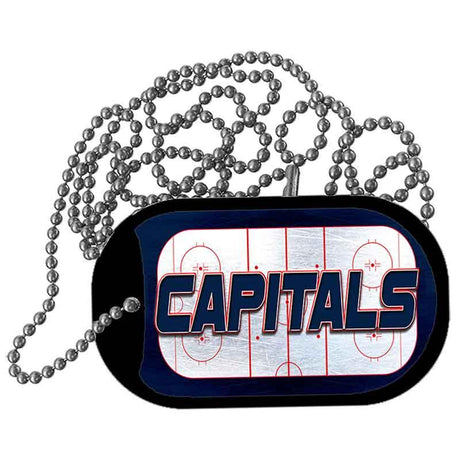 CAPITALS Graphic Metal Novelty Dog Tag Necklace DT-14687 2" x 1" Dog Tag (DT)