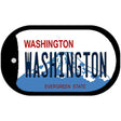 Washington Novelty Metal Dog Tag Necklace DT-1476