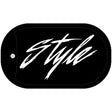 Style Novelty Metal Dog Tag Necklace DT-1891 2" x 1" Dog Tag (DT)