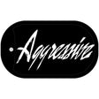 Aggressive Novelty Metal Dog Tag Necklace DT-1893 2" x 1" Dog Tag (DT)