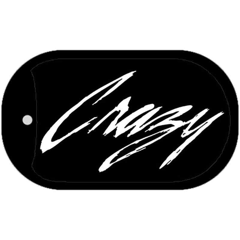 Crazy Novelty Metal Dog Tag Necklace DT-1894 2" x 1" Dog Tag (DT)