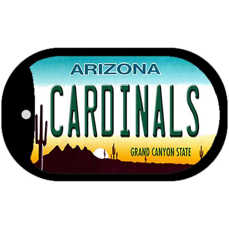 Cardinals Arizona Novelty Metal Dog Tag Necklace DT-2033