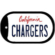 Chargers California Novelty Metal Dog Tag Necklace DT-2035 2" x 1" Dog Tag (DT)