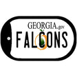 Falcons Georgia Novelty Metal Dog Tag Necklace DT-2041 2" x 1" Dog Tag (DT)