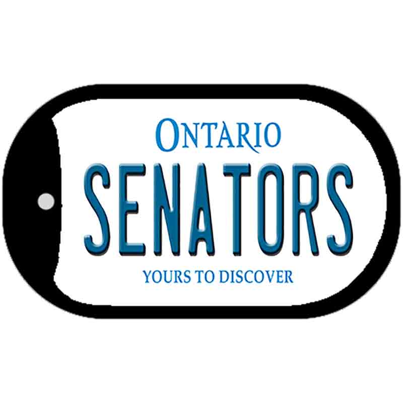Senators Ontario Novelty Metal Dog Tag Necklace DT-2069 2" x 1" Dog Tag (DT)