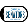 Senators Ontario Novelty Metal Dog Tag Necklace DT-2069 2" x 1" Dog Tag (DT)