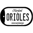 Orioles Maryland Novelty Metal Dog Tag Necklace DT-2072 2" x 1" Dog Tag (DT)