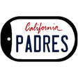 Padres California Novelty Metal Dog Tag Necklace DT-2099 2" x 1" Dog Tag (DT)