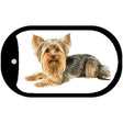 York Shire Terrier Novelty Metal Dog Tag Necklace DT-2181 2" x 1" Dog Tag (DT)