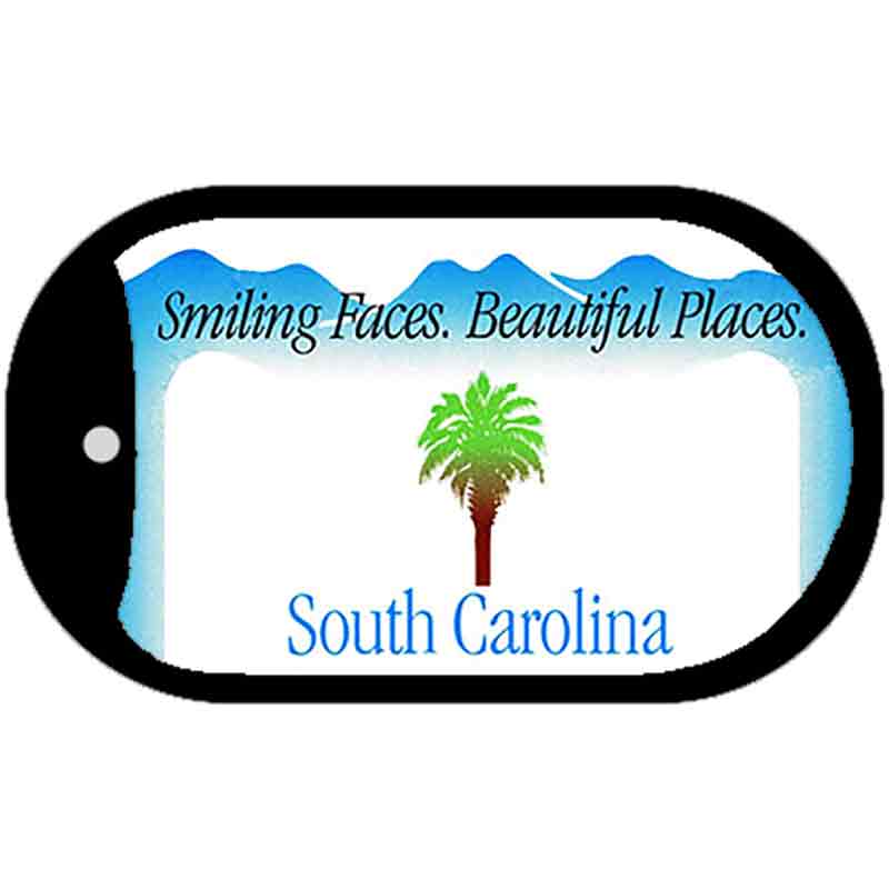 South Carolina State Blank Novelty Metal Dog Tag Necklace DT-2255