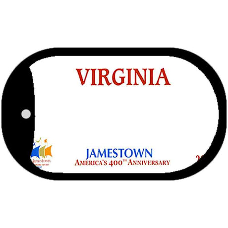 Virginia State Blank Novelty Metal Dog Tag Necklace DT-2261