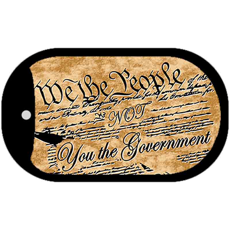 We The People Novelty Metal Dog Tag Necklace DT-2335