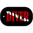 Diver Novelty Metal Dog Tag Necklace DT-2455