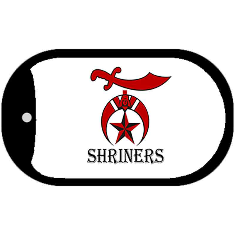 Shriners Logo Novelty Metal Dog Tag Necklace 2" x 1" Dog Tag (DT)