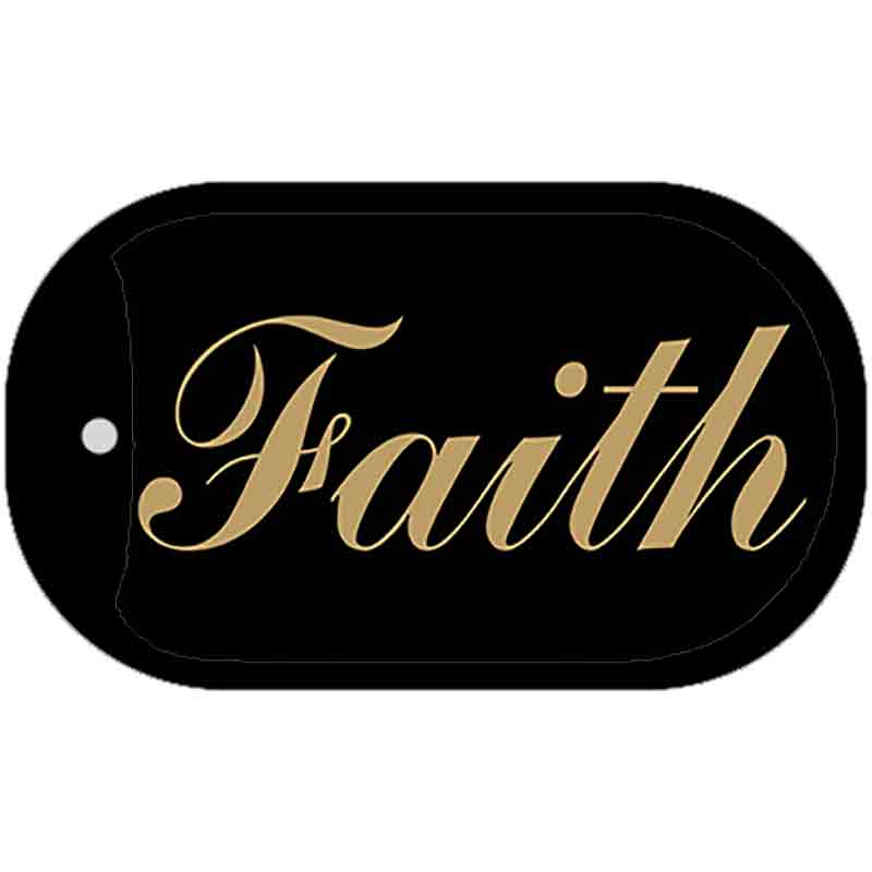 Faith Novelty Metal Dog Tag Necklace DT-2550