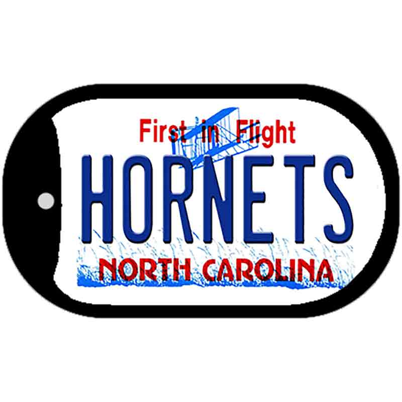 Hornets North Carolina Novelty Metal Dog Tag Necklace DT-2565 2" x 1" Dog Tag (DT)