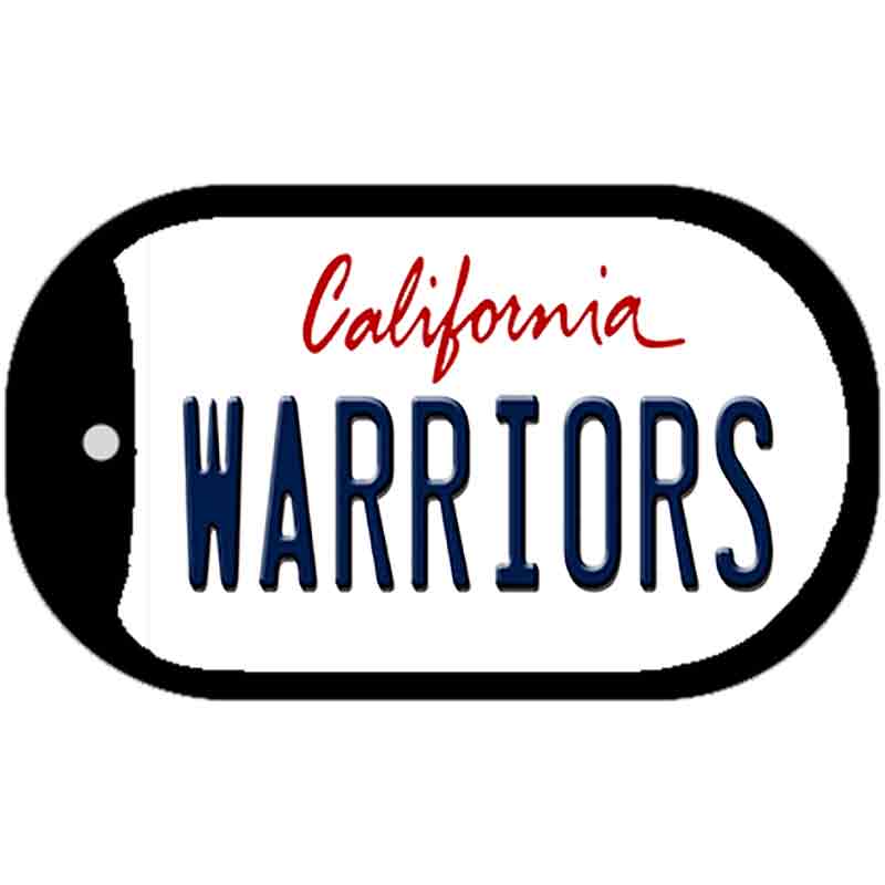 Warriors California Novelty Metal Dog Tag Necklace DT-2571 2" x 1" Dog Tag (DT)