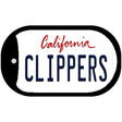 Clippers California Novelty Metal Dog Tag Necklace DT-2574 2" x 1" Dog Tag (DT)